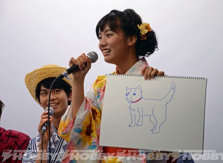 ▲まずは矢野さんによるワンマル、のハズが、ご自身の愛犬を描いたそう。いや、上手ですけど！