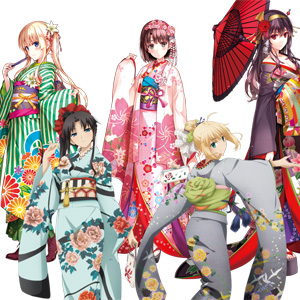 Aniplex にて Fate 冴えカノ などのキャラクターの和服