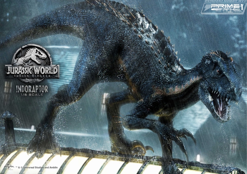 映画 ジュラシック ワールド 炎の王国 のハイブリッド型恐竜インドラプトルが大迫力のスタチューとなって登場 電撃ホビーウェブ