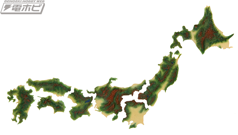 フジミ模型の組み立てる日本地図が海面プレート付きの特別仕様にリニューアル 電撃ホビーウェブ
