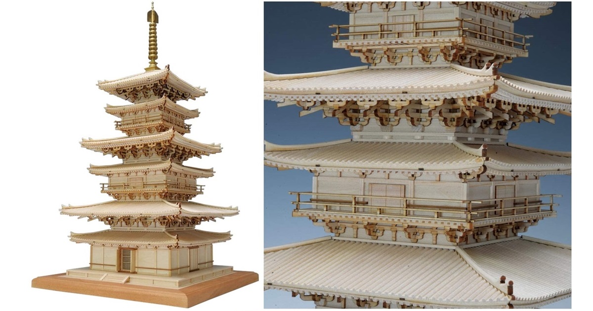薬師寺」の精密な木製模型組み立てキットがAmazonにて予約受付中！複雑 ...