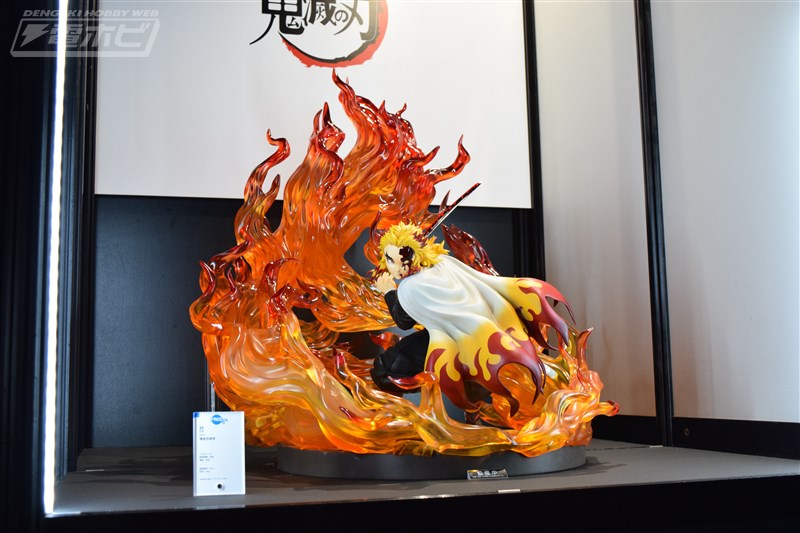 超大サイズの1/4スケール煉獄杏寿郎フィギュアの彩色見本が初展示