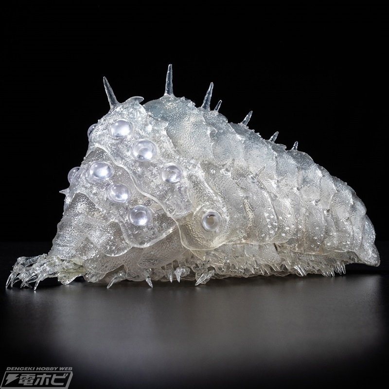 風の谷のナウシカ』王蟲の抜け殻のような透明な可動フィギュア「王蟲 
