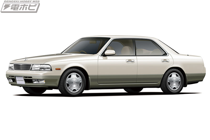 アオシマ「ザ☆モデルカー」シリーズに日産の「HC31 ローレル 2000」と 