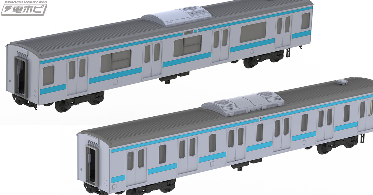 JR東日本209系直流電車タイプ（京浜東北色）サハ208／サハ209」の1/80 