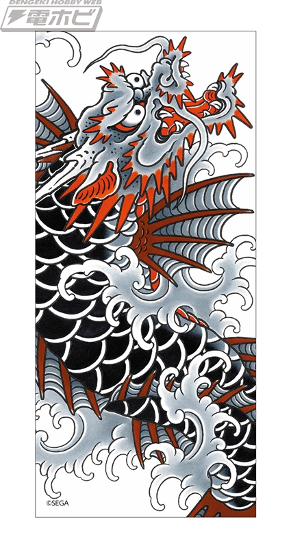 龍が如く』組の象徴である「代紋」のピンズ8種と男たちが背負う「刺青