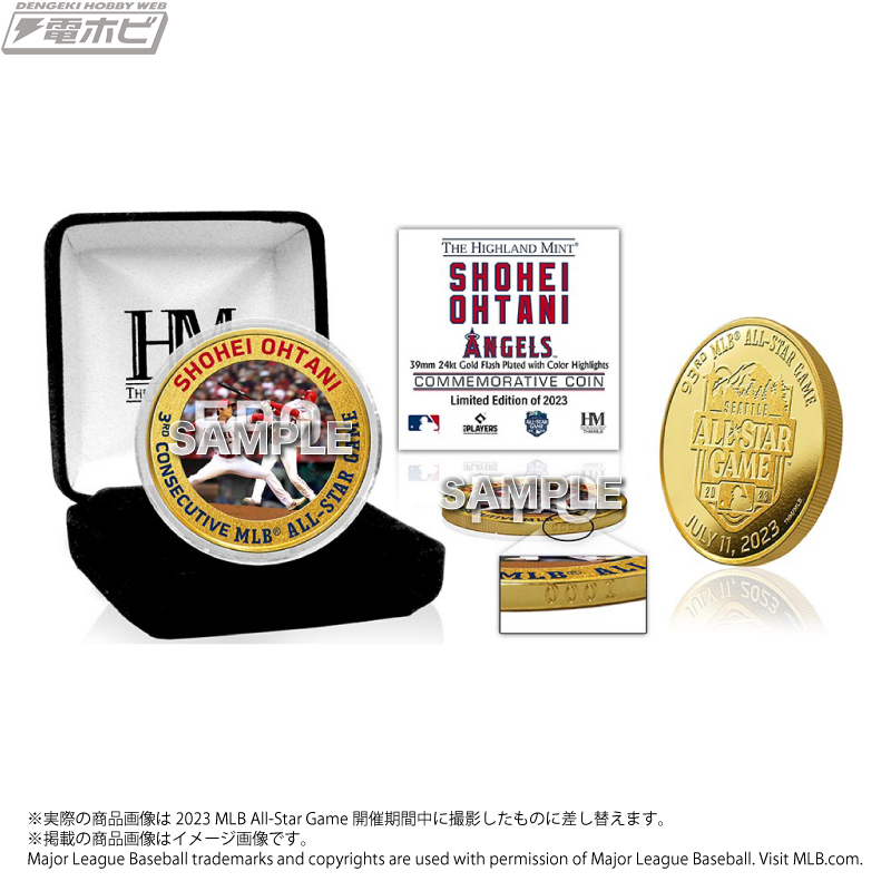 コインのシリアルナンバー☆大谷翔平 2023 MLBオールスターゲーム出場記念ゴールドコイン
